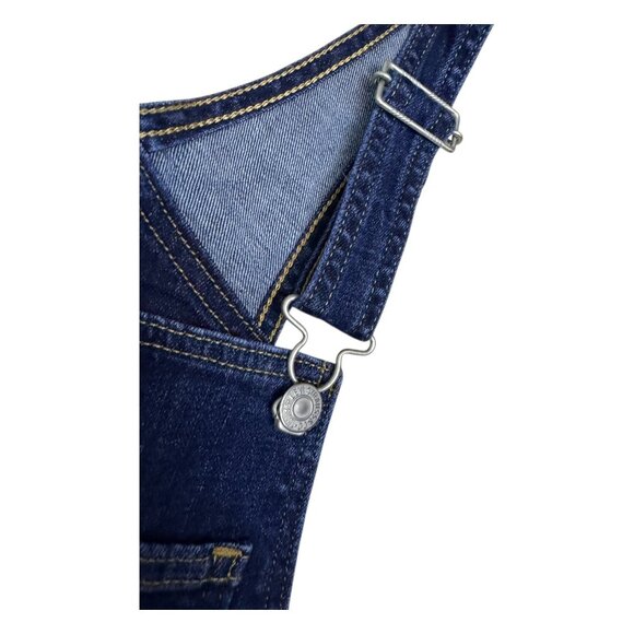 LEVIS Blue Denim Overalls Designer Casual Jeans Womens Small (Size 2) - Picture 5 of 7